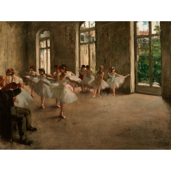 Cuadros bailarinas en canvas. Edgar Degas, The rehearsal (El ensayo)