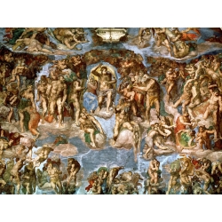 Leinwandbilder. Michelangelo Buonarroti, Das Jüngste Gericht (Detail)