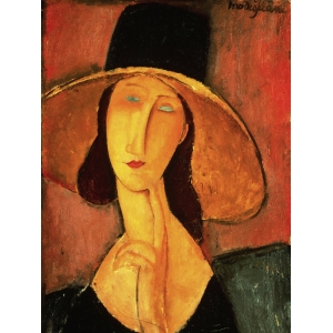 Leinwandbilder. Amedeo Modigliani, Porträt von Jeanne Hebuterne