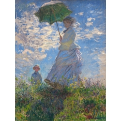 Leinwandbilder. Claude Monet, Frau mit Sonnenschirm