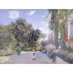 Cuadro en canvas. Claude Monet, El jardín del artista en Argenteuil