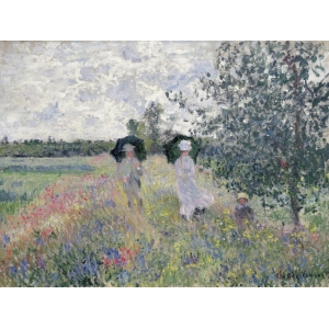 Leinwandbilder. Claude Monet, Spaziergang bei Argenteuil