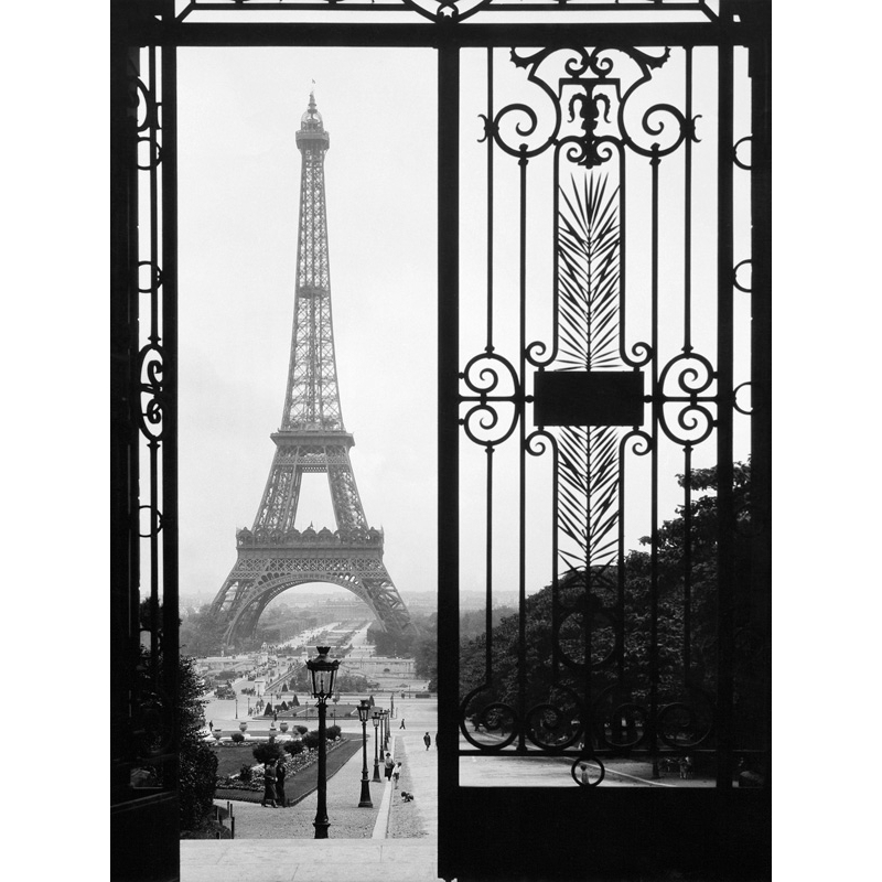Quadro, stampa su tela. La Torre Eiffel vista dal Trocadero, Parigi
