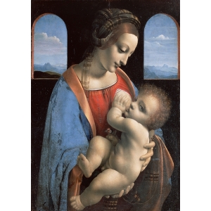 Quadro, stampa su tela. Leonardo da Vinci, Madonna Litta