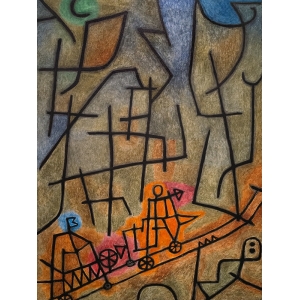 Quadro, stampa su tela. Paul Klee, Conquest of the Mountain