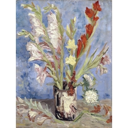 Tableau sur toile. Vincent van Gogh, Vase avec glaïeuls 