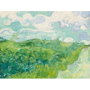 Wall art print and canvas. Vincent van Gogh, Green Wheat Fields, Auvers
