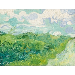 Tableau sur toile. Vincent van Gogh, Champs de blé vert, Auvers
