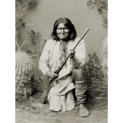 Wall art print and canvas. Geronimo, Apache, 1886