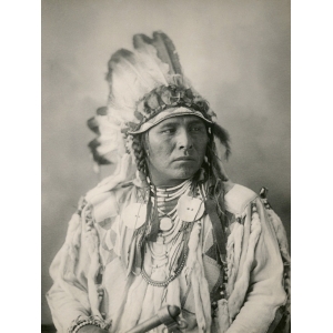 Quadro, stampa su tela. Indiani d'America -Spotted Jack Rabbit, Crow, 1898