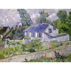 Cuadro en canvas. Vincent van Gogh, Casas en Auvers