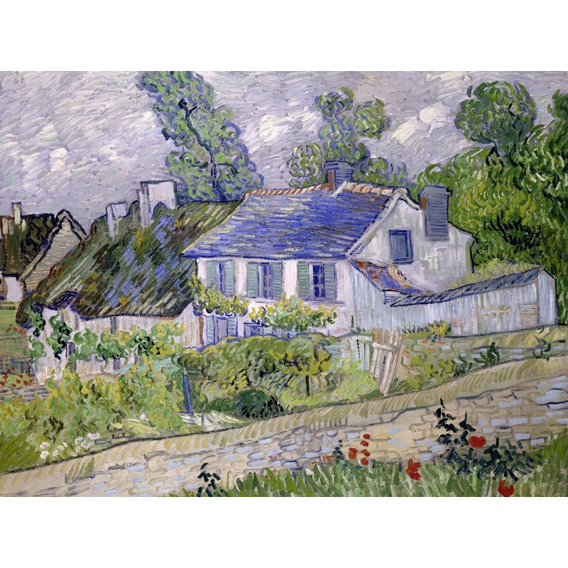 Leinwandbilder. Vincent van Gogh, Häuser in Auvers