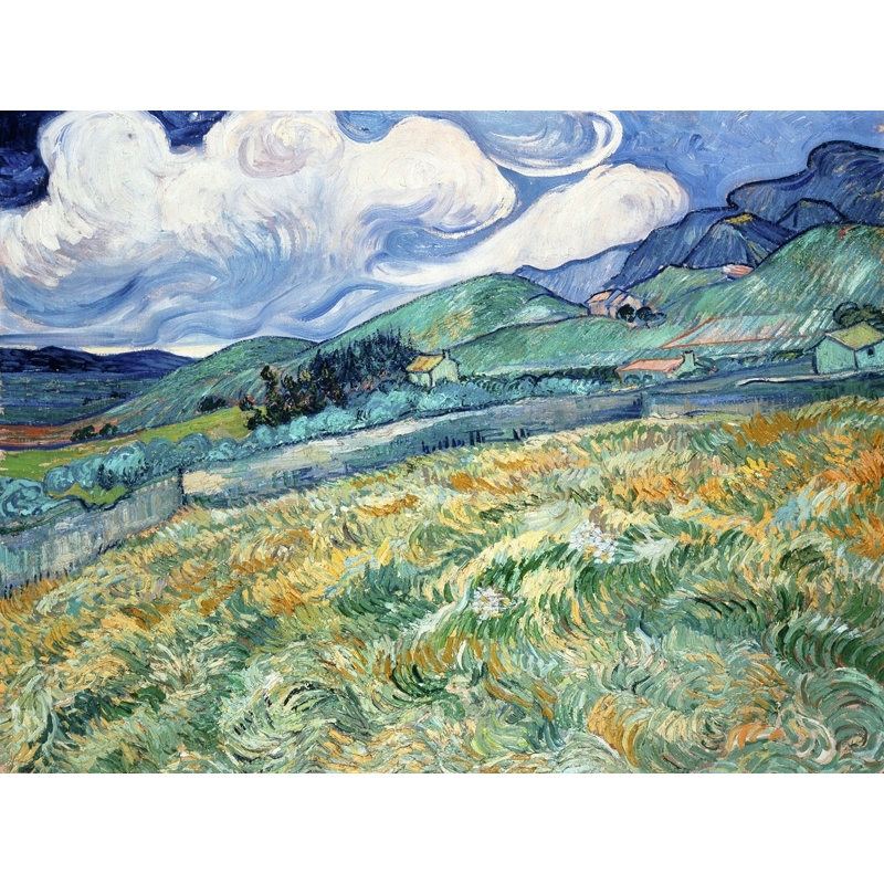 Tableau sur toile. Vincent van Gogh, Vue de Saint-Rémy