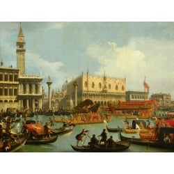 Tableau sur toile. Canaletto, Le retour de Bucintoro à l'embarcadère