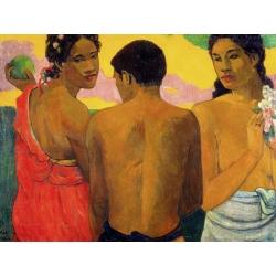Tableau sur toile. Gauguin Paul, Trois Tahitiens