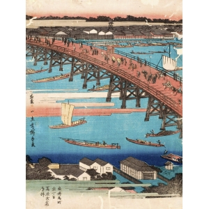 Leinwandbilder. Ando Hiroshige, Japanische Landschaft 1
