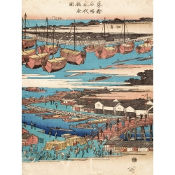 Tableau Japonais. Ando Hiroshige, Paysage japonais III
