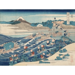 Cuadros japoneses. Hokusai, Monte Fuji visto desde Kanaya en Tokaido