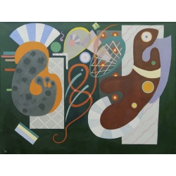 Wall art print and canvas. Wassily Kandinsky, Noeud rouge