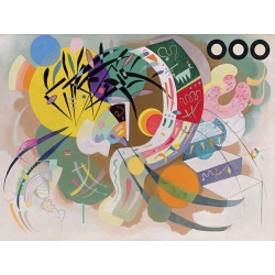Tableau sur toile. Wassily Kandinsky, Dominant Curve