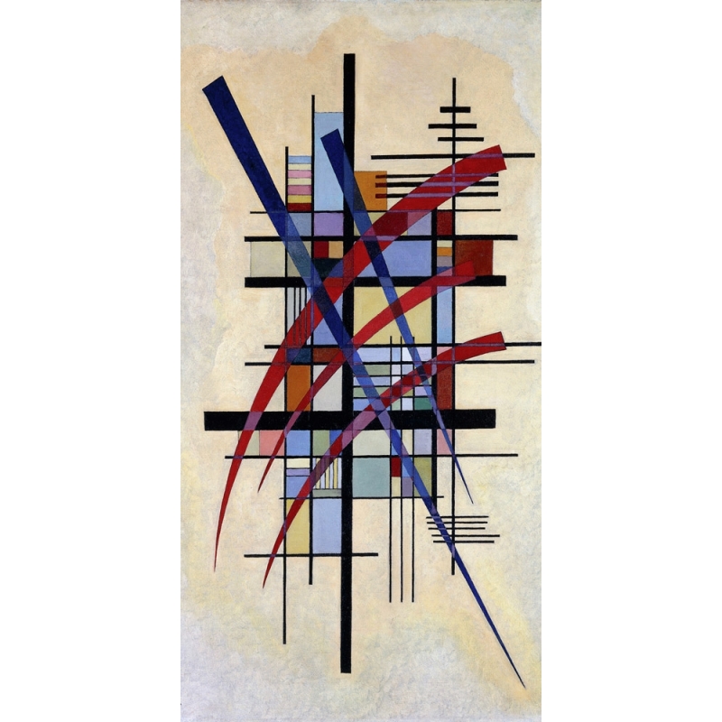 Quadro, stampa su tela. Wassily Kandinsky, Zeichen mit Begleitung