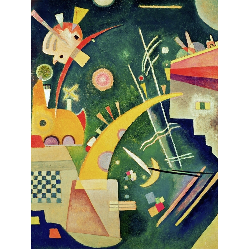 Cuadro abstracto en canvas. Wassily Kandinsky, Hornform