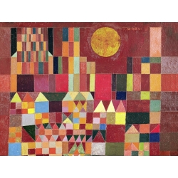 Leinwandbilder. Paul Klee, Castle and Sun (detail)