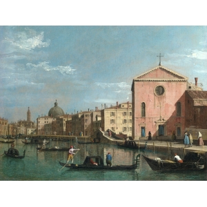 Tableau sur toile. Follower of Canaletto, Le Grand Canal