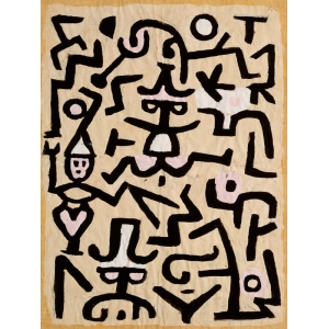 Tableau sur toile. Paul Klee, Comedians' Handbill