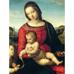Tableau sur toile. Raffaello, Madonna Terranuova (détail)