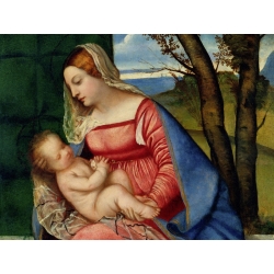 Quadro, stampa su tela. Tiziano, Madonna con Bambino