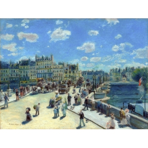 Cuadro en canvas. Pierre-Auguste Renoir, Pont Neuf, París