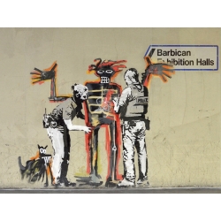Wall art print and canvas. Anonymous (attributed to Banksy), Outside Barbican Centre, London