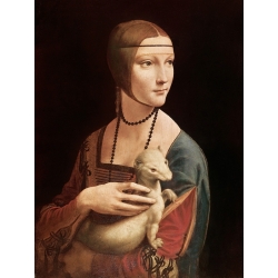 Cuadro famoso en canvas. Leonardo da Vinci, La Dama del armiño
