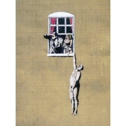 Quadro, stampa su tela. Anonimo (attribuito a Banksy), Park Street, Bristol (graffito)