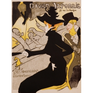 Wall art print and canvas. Henri Toulouse-Lautrec, Divan Japonais Poster