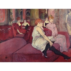 Leinwandbilder. Toulouse-Lautrec, In the Salon, Rue des Moulins