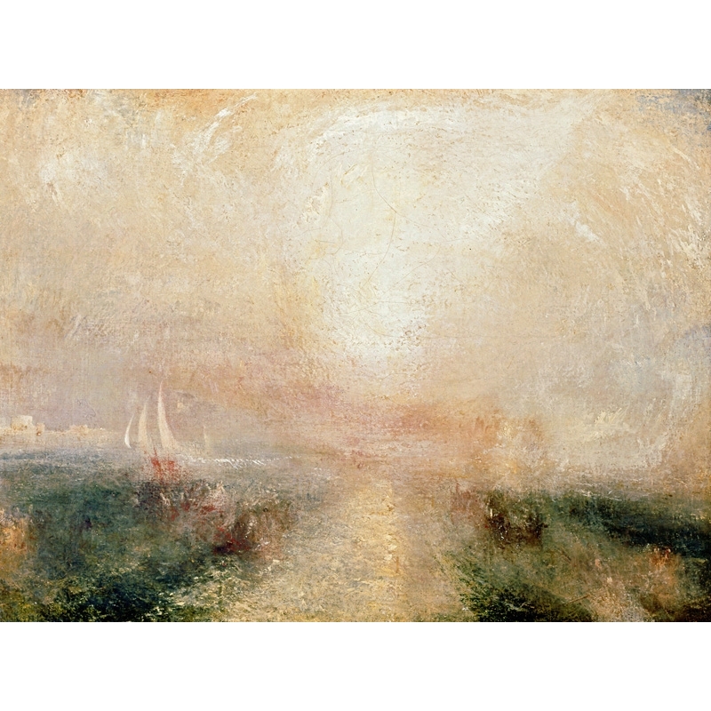 Leinwandbilder. Turner William, Segelschiff nähert sich der Küste