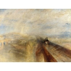 Quadro, stampa su tela. William Turner, Pioggia, vapore e velocità, la Great Western Railway