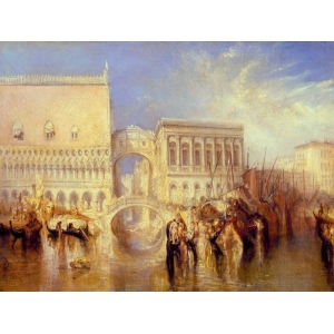 Leinwandbilder. Turner William, Venedig, die Brücke der Seufzer