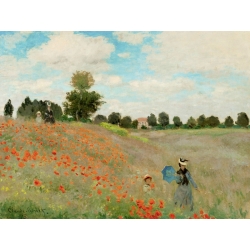 Wall art print and canvas. Claude Monet, Poppies