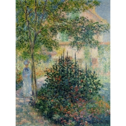 Wall art print and canvas. Claude Monet, In the Garden at Argenteuil