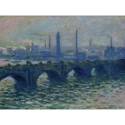 Cuadro en canvas. Claude Monet, Puente de Waterloo, Londres