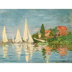 Cuadro en canvas. Claude Monet, Regata en Argenteuil