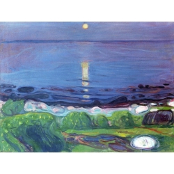 Tableau sur toile. Edvard Munch, Paysage de mer