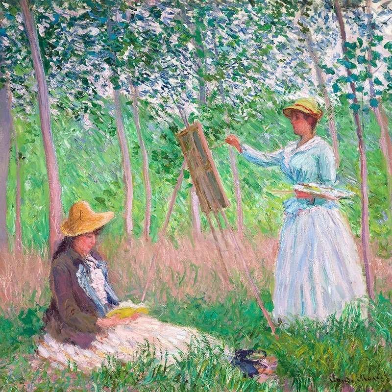 Wall art print and canvas. Claude Monet, In the Woods at Giverny