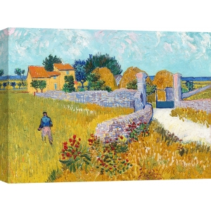 Quadro, stampa su tela. Vincent van Gogh, Casa di campagna in provenza