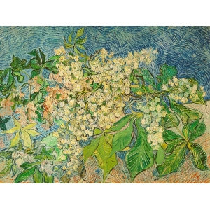 Wall art print on canvas. Vincent van Gogh, Blossoming Chestnut Branch