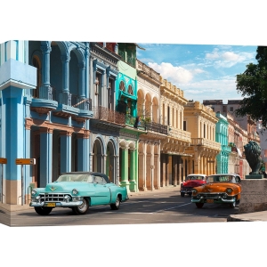 Wall art print and canvas. Gasoline Images, Vintage Cars, Havana, Cuba