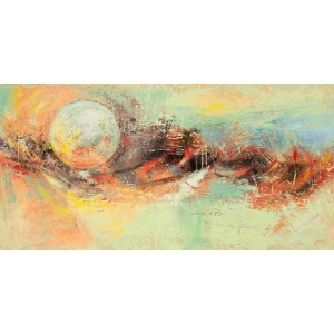 Abstract wall art print and canvas. Lucas, Summer Moon